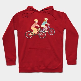 Kids riding bicycles Hoodie